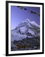 Mount Nuptse from Everest Base Camp, Nepal-Michael Brown-Framed Premium Photographic Print