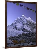 Mount Nuptse from Everest Base Camp, Nepal-Michael Brown-Framed Premium Photographic Print