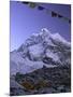 Mount Nuptse from Everest Base Camp, Nepal-Michael Brown-Mounted Premium Photographic Print