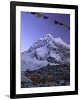 Mount Nuptse from Everest Base Camp, Nepal-Michael Brown-Framed Photographic Print