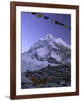 Mount Nuptse from Everest Base Camp, Nepal-Michael Brown-Framed Photographic Print