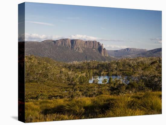 Mount Oakleigh on the Overland Track, Tasmania-Julian Love-Stretched Canvas