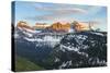 Mount Oberlin and Cannon at Glacier NP, Montana, Usa-Chuck Haney-Stretched Canvas