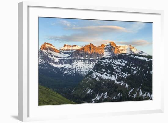 Mount Oberlin and Cannon at Glacier NP, Montana, Usa-Chuck Haney-Framed Photographic Print