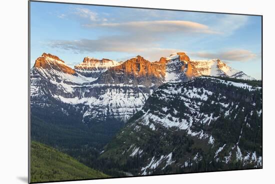 Mount Oberlin and Cannon at Glacier NP, Montana, Usa-Chuck Haney-Mounted Photographic Print