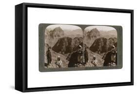 Mount of Moses, Where the Law Was Given to Israel's Leader, the Sinai Wilderness, 1900s-Underwood & Underwood-Framed Stretched Canvas