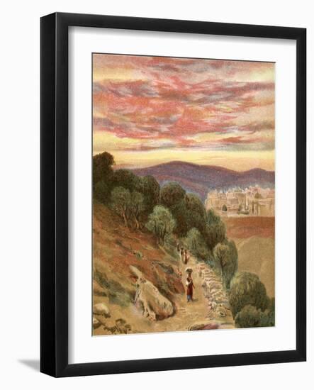 Mount of Olives and Jerusalem-Henry Andrew Harper-Framed Giclee Print