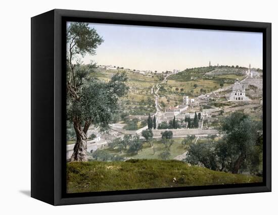 Mount Of Olives, C1900-null-Framed Stretched Canvas