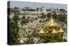 Mount of Olives, the Onion Domes of the Russian Church of Mary Magdalene-Massimo Borchi-Stretched Canvas