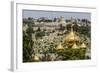 Mount of Olives, the Onion Domes of the Russian Church of Mary Magdalene-Massimo Borchi-Framed Photographic Print