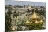 Mount of Olives, the Onion Domes of the Russian Church of Mary Magdalene-Massimo Borchi-Mounted Photographic Print