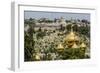 Mount of Olives, the Onion Domes of the Russian Church of Mary Magdalene-Massimo Borchi-Framed Photographic Print