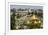 Mount of Olives, the Onion Domes of the Russian Church of Mary Magdalene-Massimo Borchi-Framed Photographic Print