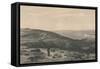 Mount of Olives & Valley of Jehoshaphat, 1871-D Mitchell-Framed Stretched Canvas