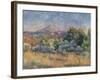 Mount of Sainte-Victoire, C.1888-89-Pierre-Auguste Renoir-Framed Giclee Print