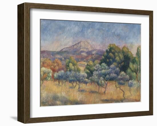 Mount of Sainte-Victoire, C.1888-89-Pierre-Auguste Renoir-Framed Giclee Print