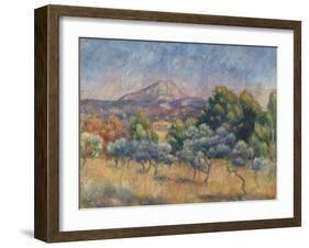 Mount of Sainte-Victoire, C.1888-89-Pierre-Auguste Renoir-Framed Giclee Print