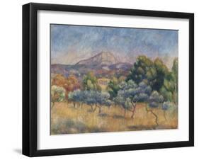 Mount of Sainte-Victoire, C.1888-89-Pierre-Auguste Renoir-Framed Giclee Print