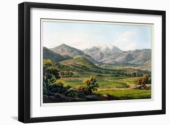 Mount Olympus, as Seen Between Larissa and Baba, Plate 22 from Part 4 of "Views in Greece"-Edward Dodwell-Framed Giclee Print
