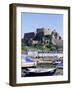 Mount Orgueil Castle and Harbour, Gorey, Grouville, Jersey, Channel Islands, United Kingdom-Neale Clarke-Framed Photographic Print