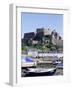 Mount Orgueil Castle and Harbour, Gorey, Grouville, Jersey, Channel Islands, United Kingdom-Neale Clarke-Framed Photographic Print