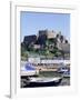 Mount Orgueil Castle and Harbour, Gorey, Grouville, Jersey, Channel Islands, United Kingdom-Neale Clarke-Framed Photographic Print