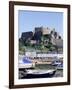 Mount Orgueil Castle and Harbour, Gorey, Grouville, Jersey, Channel Islands, United Kingdom-Neale Clarke-Framed Photographic Print