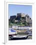 Mount Orgueil Castle and Harbour, Gorey, Grouville, Jersey, Channel Islands, United Kingdom-Neale Clarke-Framed Photographic Print