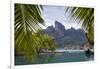 Mount Otemanu As Seen Through Palm Fronds At The Four Seasons Bora Bora. French Polynesia-Karine Aigner-Framed Photographic Print