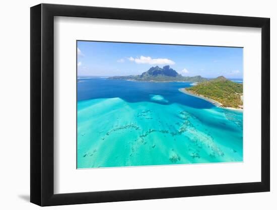 Mount Otemanu at Bora Bora-noblige-Framed Photographic Print