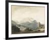 Mount Parnassus from the Road Between Livadia and Delphi, C. 1790-John Robert Cozens-Framed Giclee Print