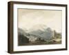 Mount Parnassus from the Road Between Livadia and Delphi, C. 1790-John Robert Cozens-Framed Giclee Print