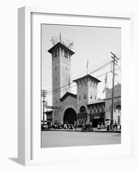 Mount Pelee, Coney Island, N.Y.-null-Framed Photo