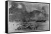 Mount Pelee Saint-Pierre Martinique 48 Hours after the Eruption-H.c. Seppings Wright-Framed Stretched Canvas