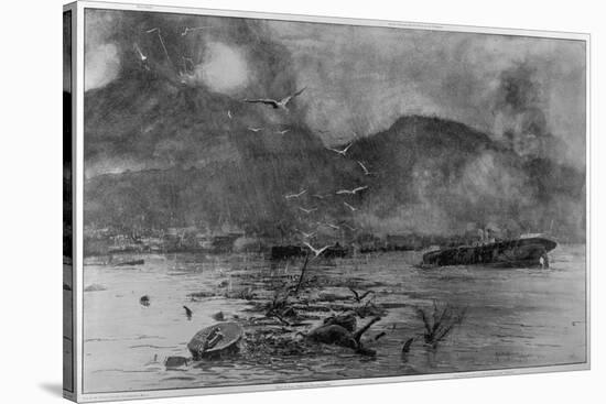 Mount Pelee Saint-Pierre Martinique 48 Hours after the Eruption-H.c. Seppings Wright-Stretched Canvas