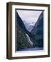 Mount Pembroke, Harrison Cove, Bowen Falls, Milford Sound, Otago, South Island, New Zealand-Ken Gillham-Framed Photographic Print