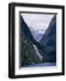 Mount Pembroke, Harrison Cove, Bowen Falls, Milford Sound, Otago, South Island, New Zealand-Ken Gillham-Framed Photographic Print