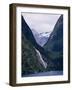 Mount Pembroke, Harrison Cove, Bowen Falls, Milford Sound, Otago, South Island, New Zealand-Ken Gillham-Framed Photographic Print