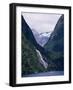 Mount Pembroke, Harrison Cove, Bowen Falls, Milford Sound, Otago, South Island, New Zealand-Ken Gillham-Framed Photographic Print