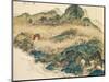 Mount Penglai (Mountain of Immortal), 1924-Tessai Tomioka-Mounted Giclee Print