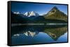 Mount Prisojnik (2,547M) and Mount Razor (2,601M) with Reflection in a Lake, Triglav Np, Slovenia-Zupanc-Framed Stretched Canvas