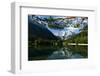 Mount Prisojnik (2,547M) and Mount Razor (2,601M) with Reflection in Pond, Triglav Np, Slovenia-Zupanc-Framed Photographic Print