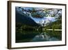 Mount Prisojnik (2,547M) and Mount Razor (2,601M) with Reflection in Pond, Triglav Np, Slovenia-Zupanc-Framed Photographic Print