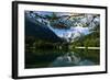 Mount Prisojnik (2,547M) and Mount Razor (2,601M) with Reflection in Pond, Triglav Np, Slovenia-Zupanc-Framed Photographic Print