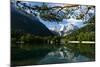 Mount Prisojnik (2,547M) and Mount Razor (2,601M) with Reflection in Pond, Triglav Np, Slovenia-Zupanc-Mounted Photographic Print