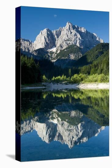Mount Prisojnik (2,547M) with Reflection in a Small Pond , Kranjska Gora, Triglav Np, Slovenia-Zupanc-Stretched Canvas