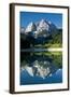 Mount Prisojnik (2,547M) with Reflection in a Small Pond , Kranjska Gora, Triglav Np, Slovenia-Zupanc-Framed Premium Photographic Print