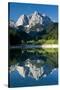 Mount Prisojnik (2,547M) with Reflection in a Small Pond , Kranjska Gora, Triglav Np, Slovenia-Zupanc-Stretched Canvas