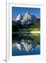 Mount Prisojnik (2,547M) with Reflection in a Small Pond , Kranjska Gora, Triglav Np, Slovenia-Zupanc-Framed Photographic Print