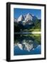 Mount Prisojnik (2,547M) with Reflection in a Small Pond , Kranjska Gora, Triglav Np, Slovenia-Zupanc-Framed Photographic Print